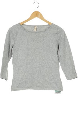 Oui Pullover Damen Strickpullover Strick Oberteil Gr. 36 Baumwolle Grau #m8pm3as