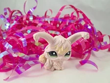 Littlest Pet Shop Champagne Pink and Cream Single Pack  Angora Bunny Rabbit 1043