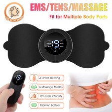 Cordless Heating Tens Unit Muscle Stimulator Machine Pulse Massager Pain Relief