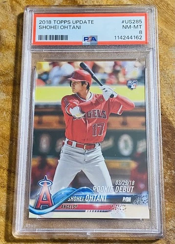 2018 Topps Update Baseball US285 Shohei Ohtani PSA 8 Rookie Card RC-PSA 8 Ohtani