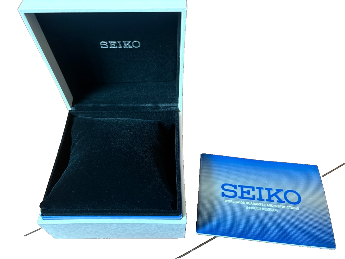 SEIKO Empty White Presentation Watch Gift Box With warranty card
