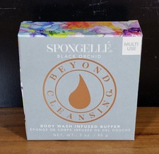 Spongelle Black Orchid Body Wash Infused Buffer Multi-Use 3 oz NEW
