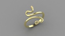 925 Sterling Silver Snake Ring
