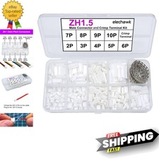 JST ZH 1.5mm Connector Set - 30pcs Each Pins with 200 Crimp Terminals