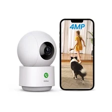 AOSU 4MP Security Camera Indoor, 2.5K Baby Monitor Pet Camera 360° ... Fast
