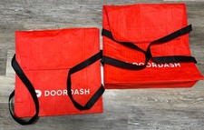 Door Dash Lot Of 2 Large Insulated Pizza Delivery Bag 19x19x5 w/Handles EUC
