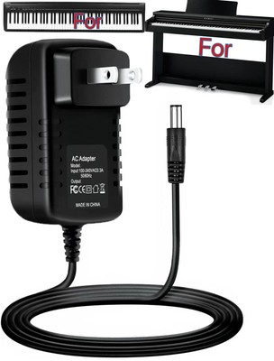 AC Adapter For Kawai ES120 KDP75 KDP75B KDP75W 88-key Digital Piano Power