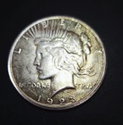 1923 S PEACE SILVER DOLLAR WITH VERY NICE OBVERSE COLOR TONING UNCIRCULATED