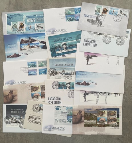 AUSTRALIAN ANTARCTIC TERRITORY 2011-2014 FDC x17. Cat £150++ (#317)
