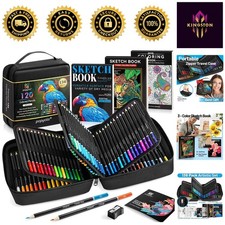 120 Vibrant Oil-Based Colored Pencils with Portable Case - Perfect for Artists