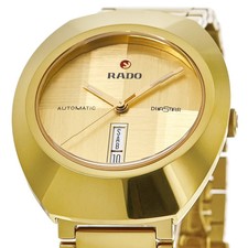 New Rado DiaStar Original Automatic Yellow Gold Tone Men's Watch R12161253 2