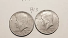 KENNEDY HALF DOLLAR,  40%  SILVER,  1967-P,  1968-D. ---413