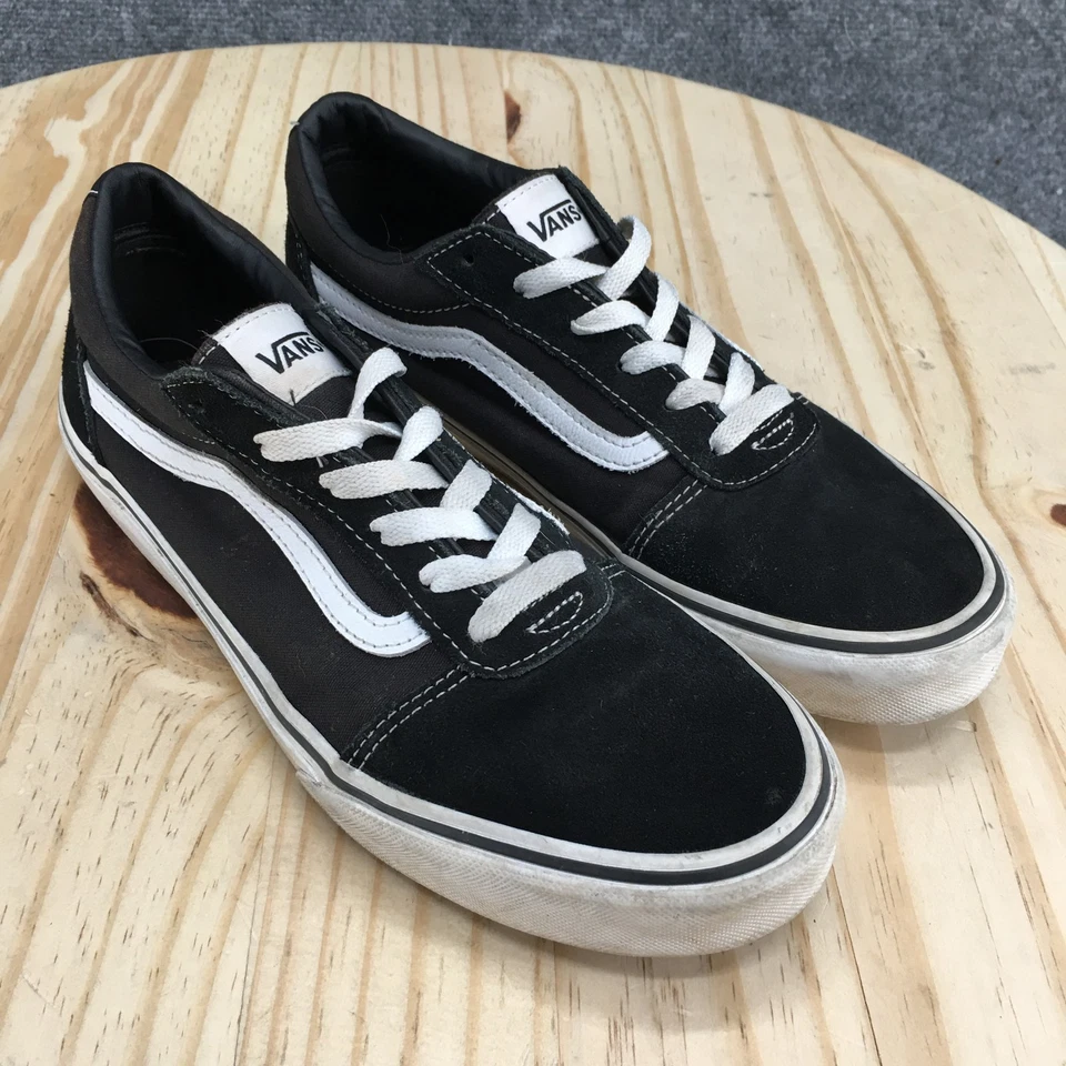 VANS Zapatos Jóvenes 7 Niños Old Skool Skateboarding Zapatillas bajas Negro Blanco Foto 3 de 4