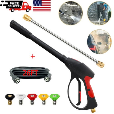 #ad High Pressure 4000PSI Car Power Washer Gun Spray Wand Lance Nozzle No Hose Kit $25.99