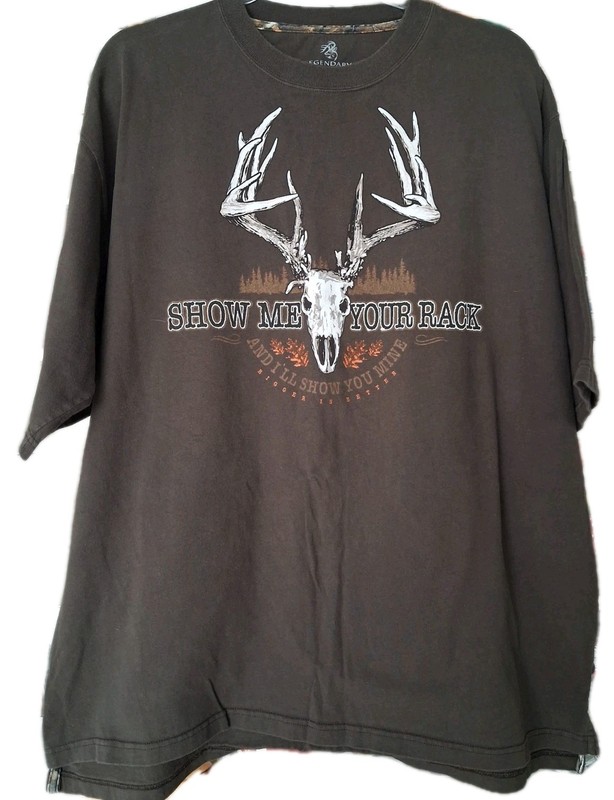 Mens Legendary Brown T-shirt Size 2XL