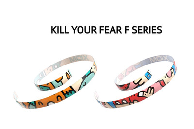 XIOM 422mm Side Tape Bundle ''Kill Your Fear F'' Table Tennis Racket Tape 10mm 1pc