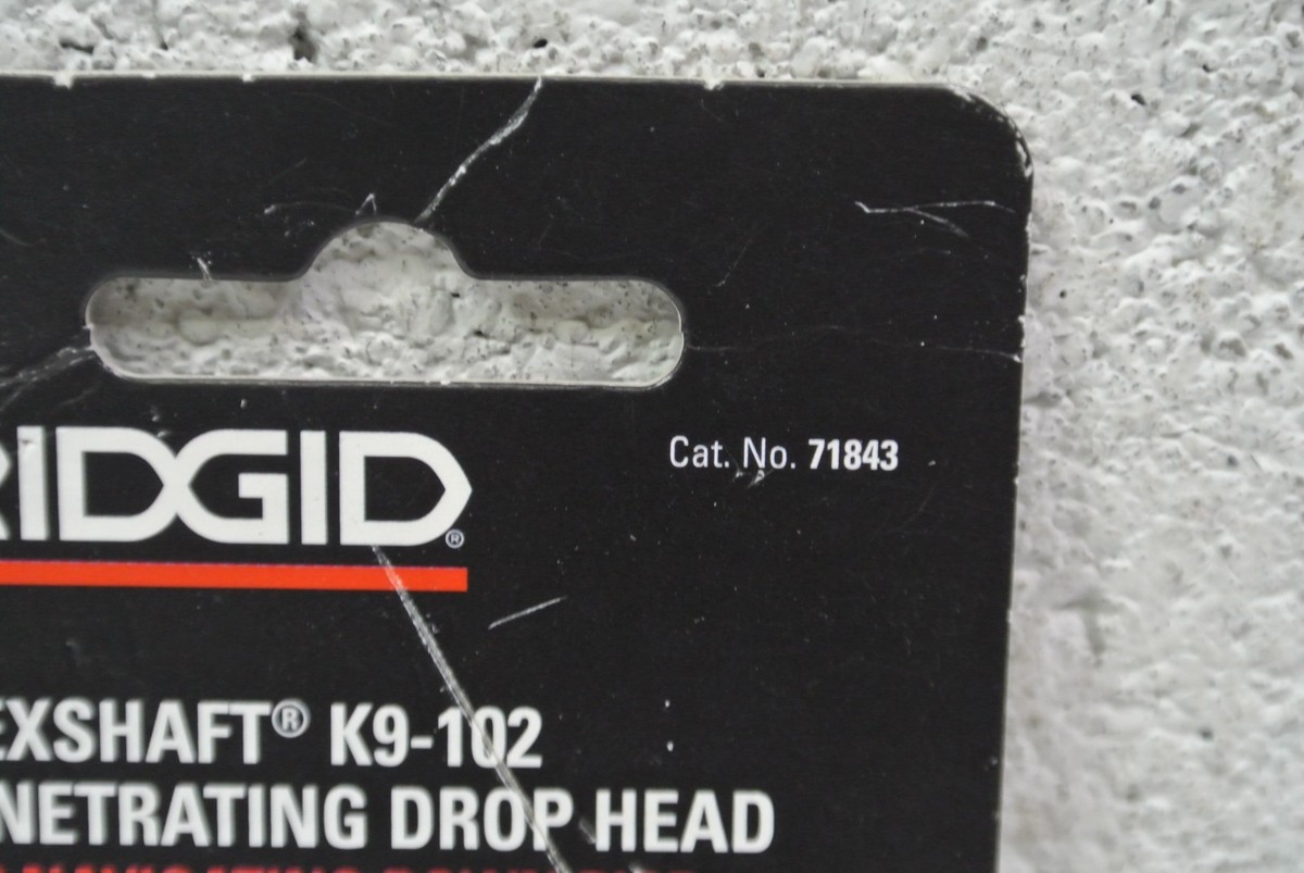 Ridgid 71843 Flexshaft K9-102 Penetrating Drop Head | eBay