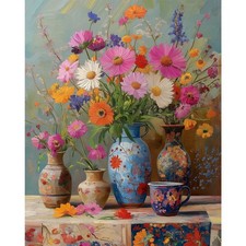 Paint by Numbers Kit for Adults Beginner, Vase on Table Adult Paint by Number Ki