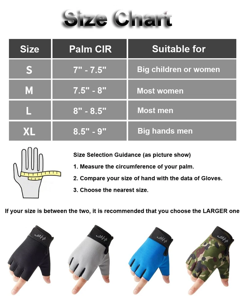 Fingerless Gloves - Fishing, Paddling & Sailing Gloves for Men & Women (Black, M - Image 2 of 4