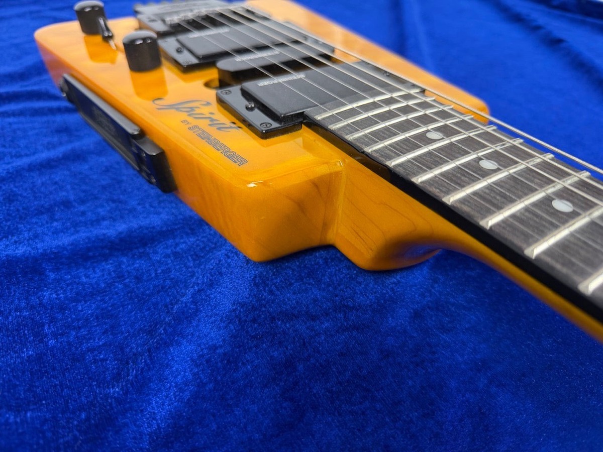 STEINBERGER SPIRIT GT-PRO QUILT DELUXE Used Maple+Basswood Amber w