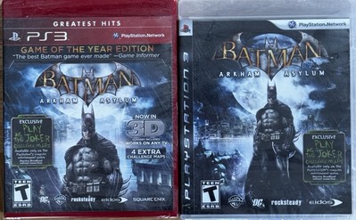 PS3: 2 Video Games (Batman Arkham Sylum 3D & Batman Game of the Year Edition)