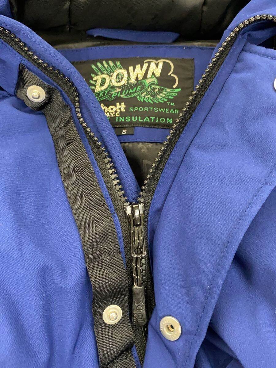 Schott Down Jacket S Polyester Blue - image 5