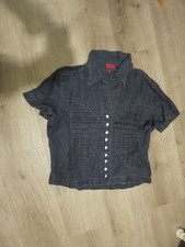 Nadine H. , Jeansbluse, Bluse, Kurzarm, blau, 40,