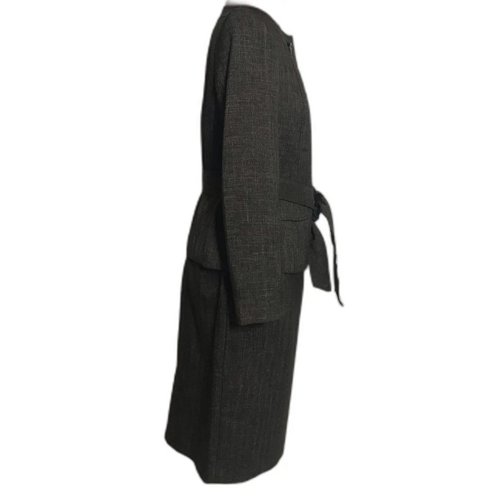 Evan Picone Skirt Suit Women's Size 6P Brown Tweed Set Skirt & Blazer - Image 3 of 4