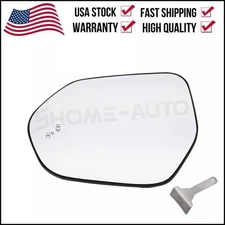 Heated Mirror Glass Driver Side For 2019-2024 Toyota CAMRY COROLLA 87907-06170