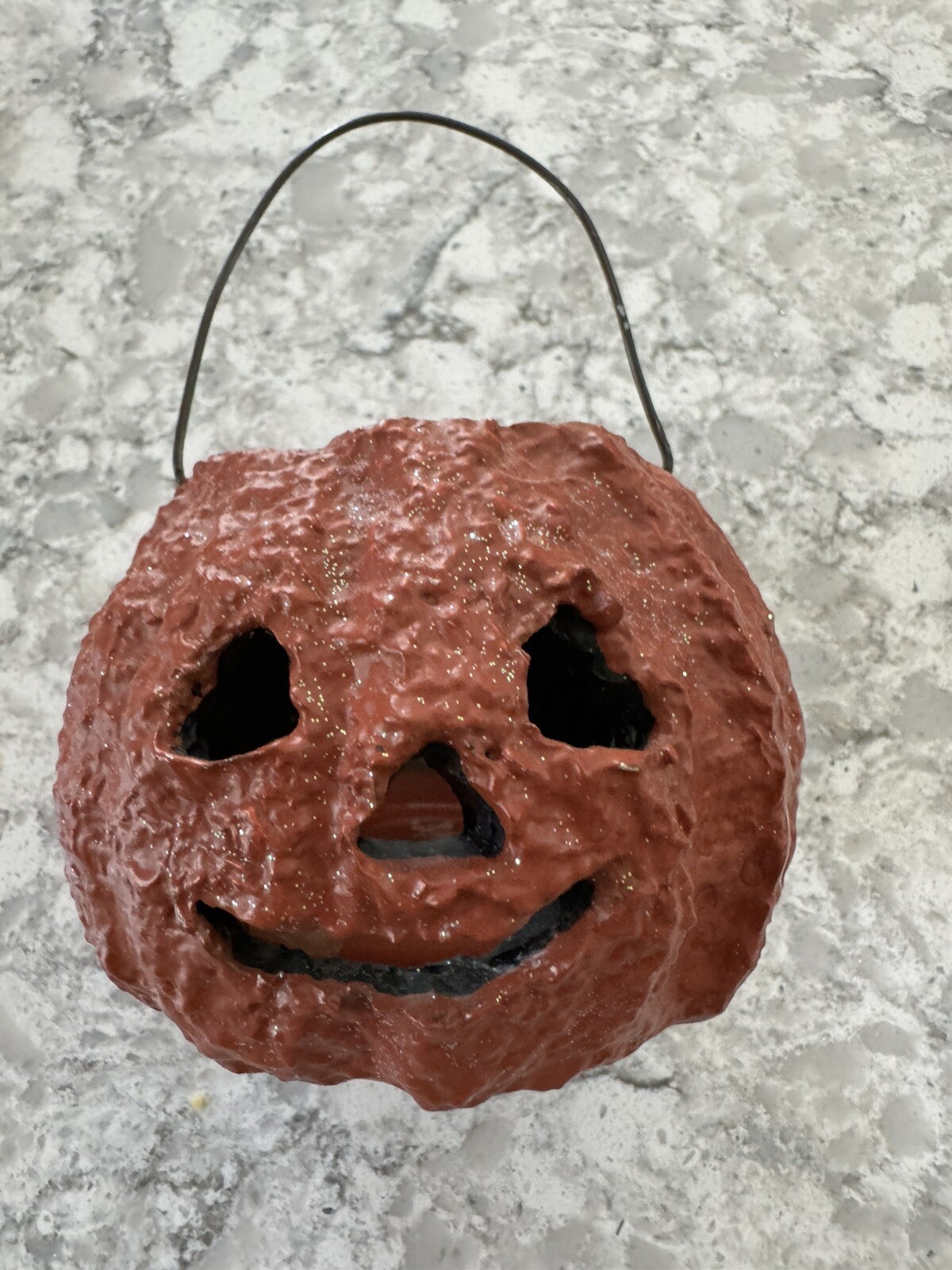 Vtg Broomsnickle Pumpkin Candleholder Halloween Linda Lindquist Baldwin 1997