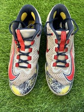 Ozzie Albies Atlanta Braves Game Used Worn Cleats 2023 Nike Signed GUG LOA