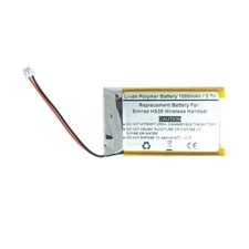 1000mAh 3.7V Replacement Battery For Simrad HS35 Wireless Handset, AEC603048
