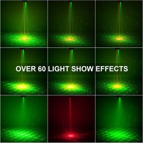 1024 Pattern Laser Projector Stage Light RGB Disco Party Lights with Remote - Picture 4 of 8