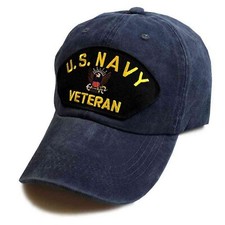 Navy Veteran Embroidered Hat
