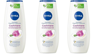 NIVEA Pflegedusche Cashmere&oil 3x250ml   Sanfte Pflege & Luxus für die Haut   