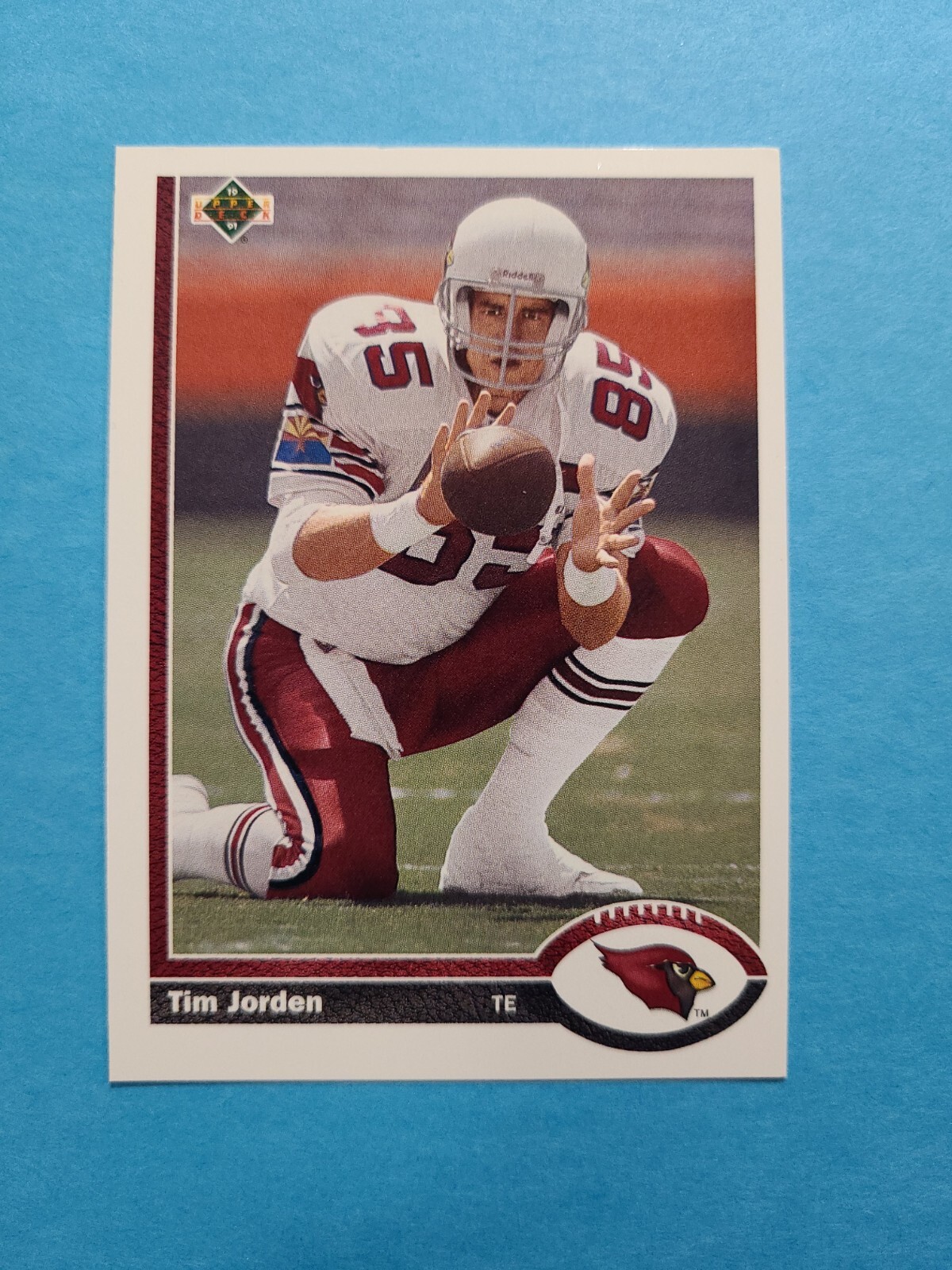 TIM JORDEN 1991 UPPER DECK FOOTBALL CARD # 579 F4801