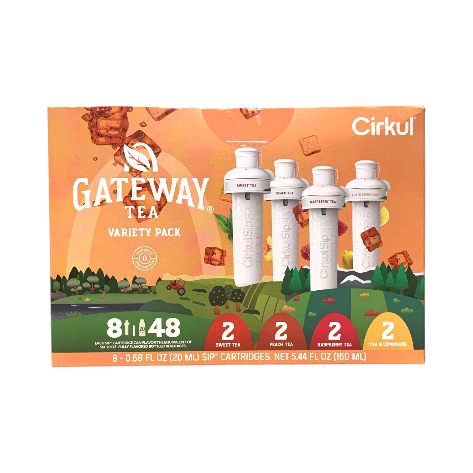 Картридж с ароматизатором Cirkul LifeSip, 8 упаковок, с витаминами группы В, сорт чая Gateway