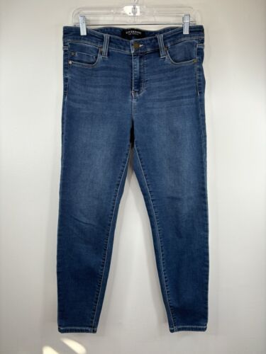 Liverpool Jeans Womens 10/30 Dark Wash High Rise Ankle Skinny