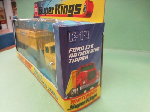 MATCHBOX SUPER KINGS K-18 FORD LTS ARTICULATED TIPPER 'US STEEL CORP' - RARE - Picture 2 of 4