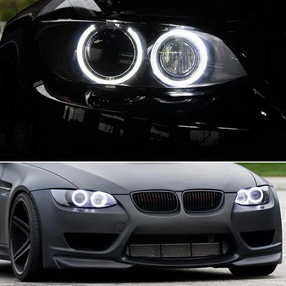 2Pack Bright White H8 LED Light Bulbs Angel Eyes Halo Ring For BMW E92 335i - Image 4 of 4