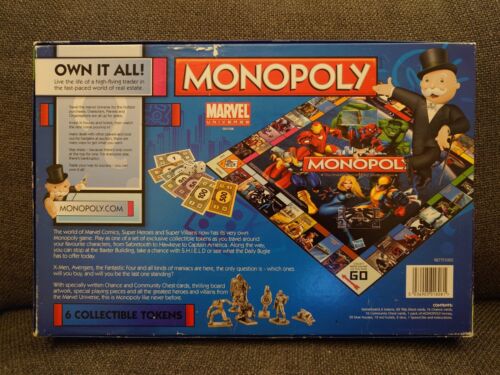 Monopoly Marvel Universe Edition Board Game HASBRO 2011 - Picture 2 of 12