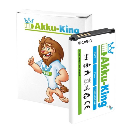 Akku-King NFC Akku für Samsung Galaxy S5 Mini S5 Mini DuoS S5 Dx SM-G800F G800H - Bild 3 von 4