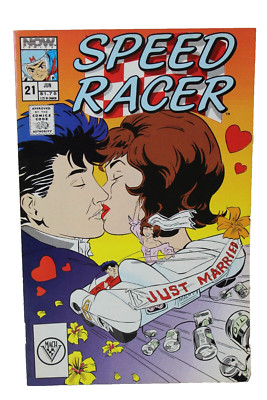 Speed Racer #21 Just Married Wedding Issue 1989 Now Comics F/F+
