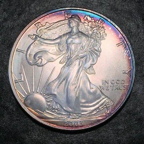 2003 Uncirculated American Silver Eagle US Mint Issue 1oz Silver #M555