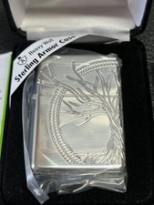 Armor Sterling Silver TREE OF LiFE Zippo Lighter New In Box