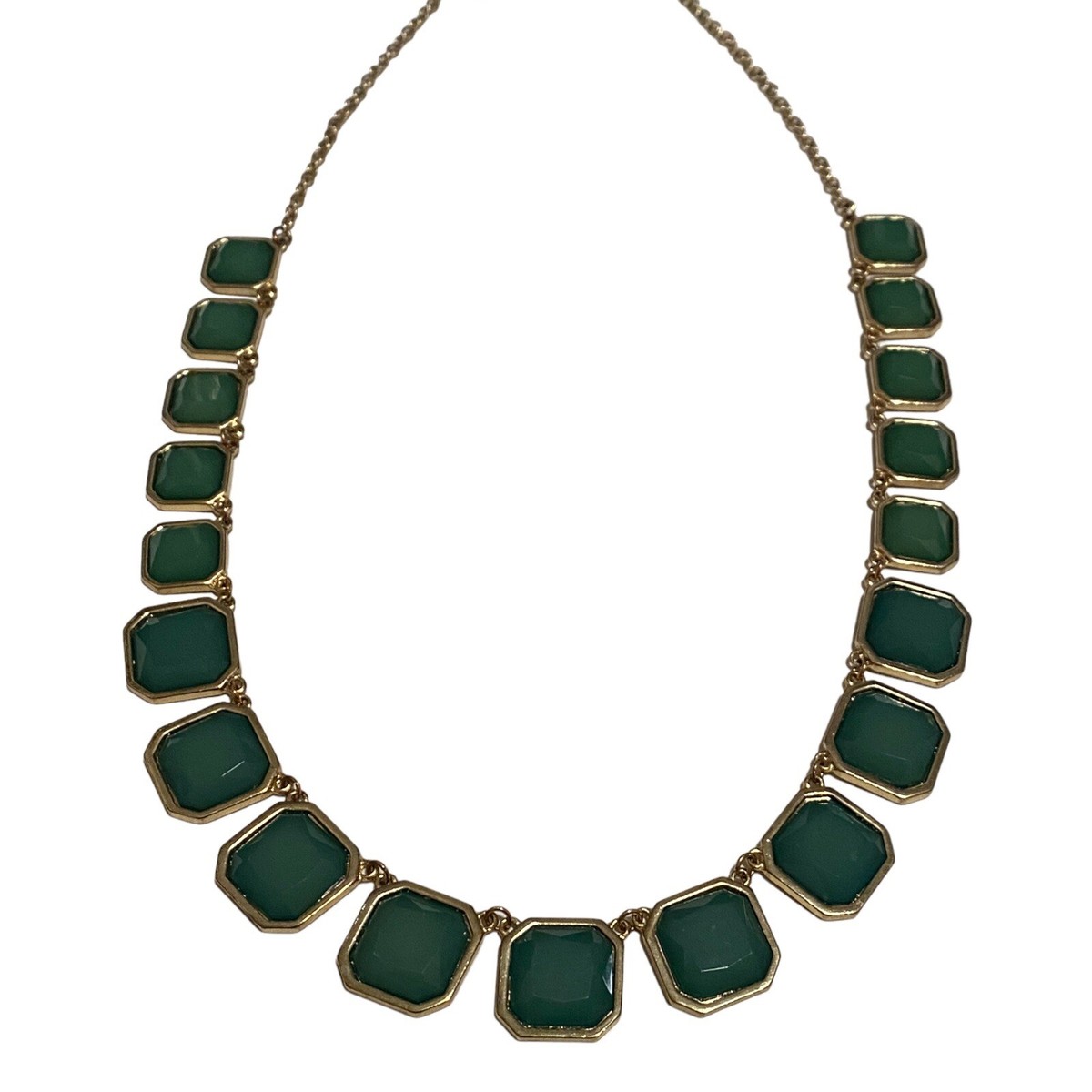 Kate Spade Frame of Mind Statement Necklace Graduated Dark Green