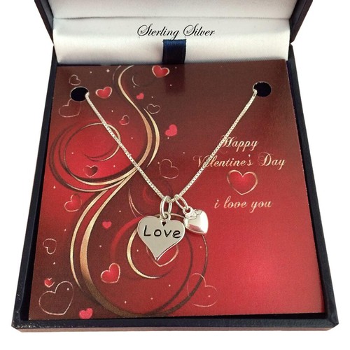 Valentín Collar, 925 Stg Plata Regalo de San Valentín, Esposa, Novia, Prometido - Imagen 4 de 9