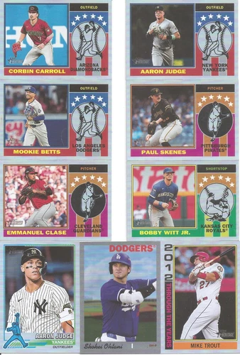 2025 Topps Heritage Inserts - Notable, 25th Anniv, 1976 Redefined, TTY, Icons
