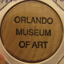 Vintage Museum of Art Orlando, FL Wooden Nickel - Token Florida