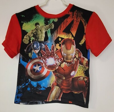 アイアンマン Marvel Avengers Age of Ultron Boys (10/12) T-Shirt Iron Man
